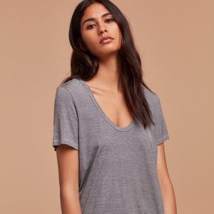 Talula Valmere T-Shirt in Black/White Small